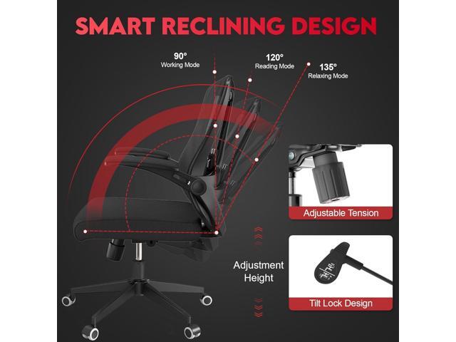 Ergonomic Office Chair - 400LB Comfy Desk Chairs with Headrest and Lumbar Back Support, Heavy Duty Mesh Computer Chairs with Wheels and Arms for...