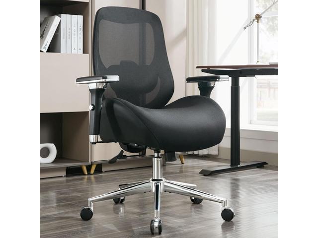 750lbs Big and Tall Office Chair with Wide Thick Seat Cushion for Heavy People Ergonomic Computer Mesh Desk Chairs with 4D Armrests, Adjustable...