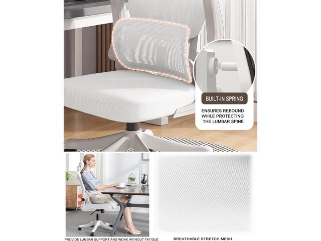 Office Chair Mesh Desk Chair, Ergonomic High-Back Rolling Gaming Work Chairs with Wheels and Adjustable Headrests,Comfortable Flip-up Arms for...