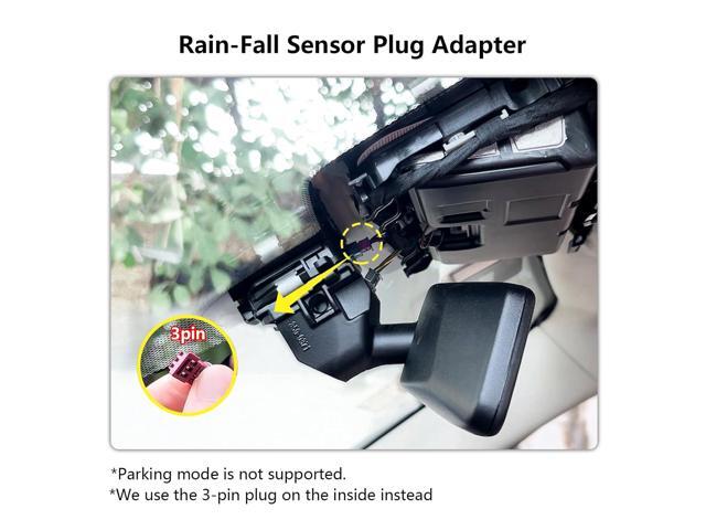 Dash Cam Power Adapter for BMW with 3-Pin Rain Sensor Hidden Cable Kit for GPS Radar Mirror Camera, Plug & Play Fits All BMW Models with 3-Pin...