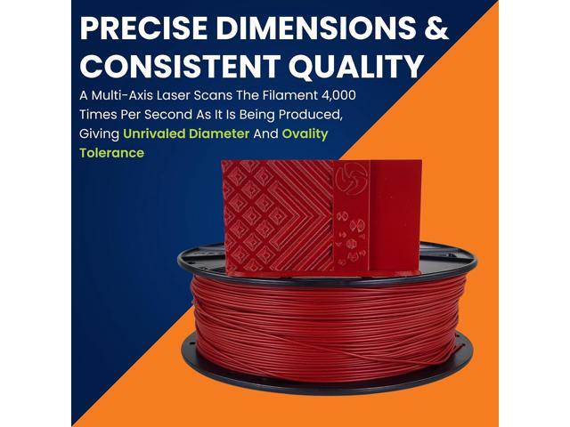 3D-Fuel Tough Pro PLA+ Filament for 3D Printing, Made in The USA, 3D Printer Filament, Dimensional Accuracy +/- 0.02 mm, 1.75 mm, 1 kg Spool, Iron Red