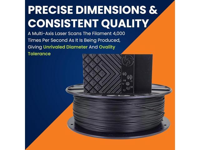 3D-Fuel 3D Filament High Temp Tough Pro PLA+ Midnight Black, 1.75mm, 1 kg +/- 0.02mm Tolerance, Made in USA, Easy to Print and Works with Most 3D...