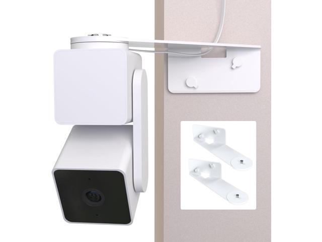2 Pack Corner Wall Mount for Wyze Cam Pan V3 / v4, Metal Wall Mount for Wyze Camera Outdoor Indoor Reduce Blind Spots, View of Both Side Walls of...