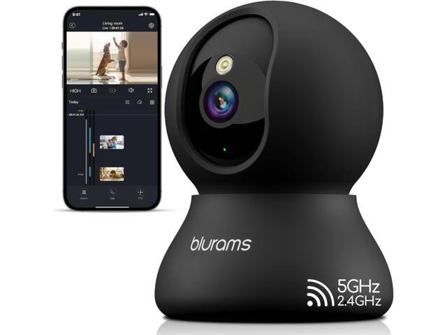 blurams Indoor Camera, 2K Pet Camera 360Â° Cameras for Home Security with Phone App, Motion Tracking, 2-Way Audio, IR Night Vision, Siren,...