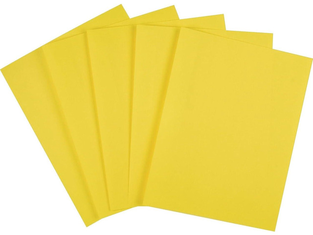 Staples Brights Colored Paper 8 1/2-Inch x 11-Inch Yellow Ream 500/Ream, For Office, School & Home