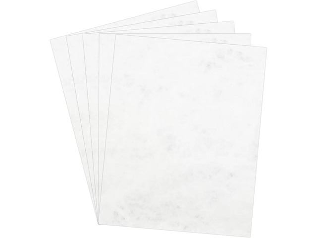 JAM PAPER Tyvek 14lb Tear-Proof Paper (55 gsm) - Pack of 50 Sheets - 8.5 x 11 - Waterproof White Paper