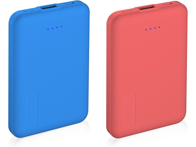Miady 2-Pack 5000mAh Mini Portable Charger, 5V 2.4A USB-C Output Fast Charging Battery Pack Travel Small Power Bank Compatible with iPhone 16/15...