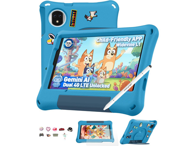 Ulefone Tab A9 Pro Kids Tablet, Advanced Parental Control & Gemini AI Learning, Android 15, 8.68' TÜV SÜD Eye Comfort Display, 5G WiFi/Dual SIM,...