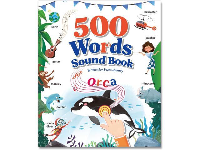 Interactive Learning Sound Book for Kids Ages 3-8 - 500 Core English Vocabulary Words, Early Educational Talking Book with Touch & Sound for...