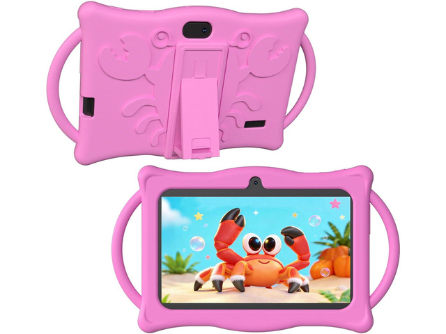 Android Kids Tablet 7 inch Tablets for Kids, 4GB RAM 32GB ROM Quad Core Toddler Tablet with Shockproof Case, Parental Control, WiFi, Bluetooth,...