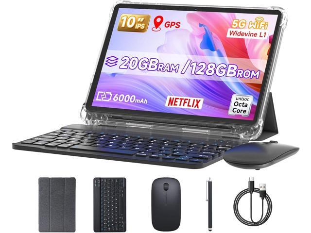 DIGITHINK 128GB Tablet PC 10 inch Android 15.0, Android Tablets, DDR4 4GB RAM+16GB Extend 20GB ROM 128GB Memory 2MP+8MP Dual Camera, 2.4G+5G WiFi,...