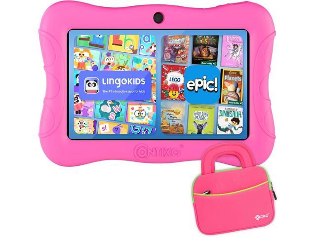 Contixo 7' Kids Tablet - V9 Android Tablet and Sleeve Bag Bundle with 14+ Academy Games and Educational Apps, 32GB, Dual Cameras, Parental Control,...
