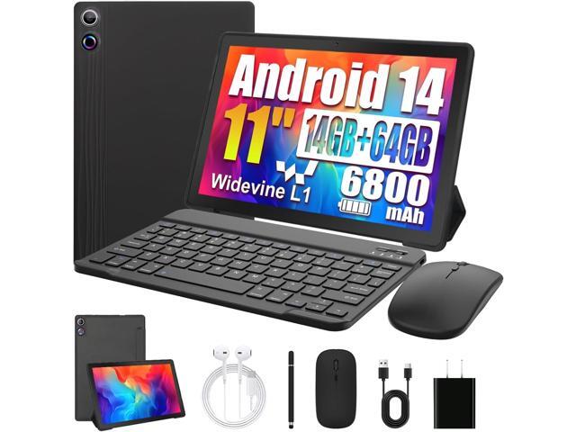 HiGrace Android Tablet, 24GB RAM+128GB ROM (TF 1TB), 11 inch Android Octa-Core, 6800mAh, Widevine L1, WiFi 6 & BT5.3, 8 in 1 Tablet with Keyboard,...