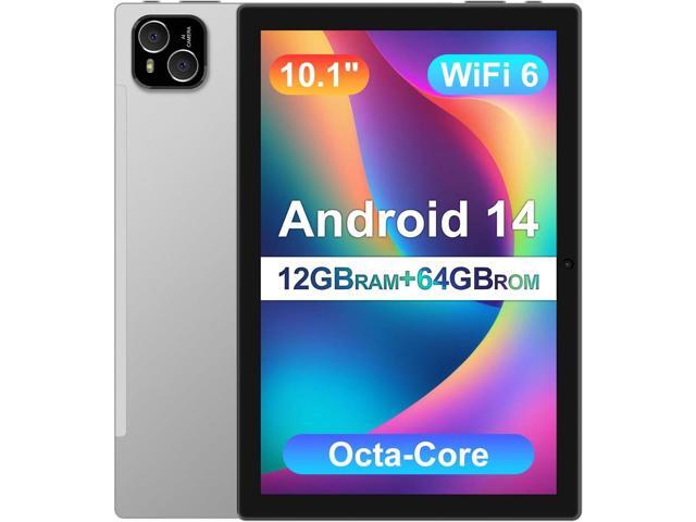 Tablet 10 inch Android Tablet with Octa Core Processor 12GB RAM 128GB ROM 1TB Expandable 1280x800 IPS Touchscreen, 6000mAh Battery, WiFi 6, BT 5.4,...