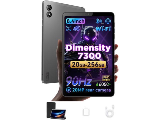 8.4' Android 15 Tablet, Mediatek Dimensity 7300 Octa-Core, 20(8+12)GB+256GB+2TB, 90Hz 1920Ã—1200 FHD, 4G & WiFi 6E, Quad-GPS & BT5.4, 20MP Dual.