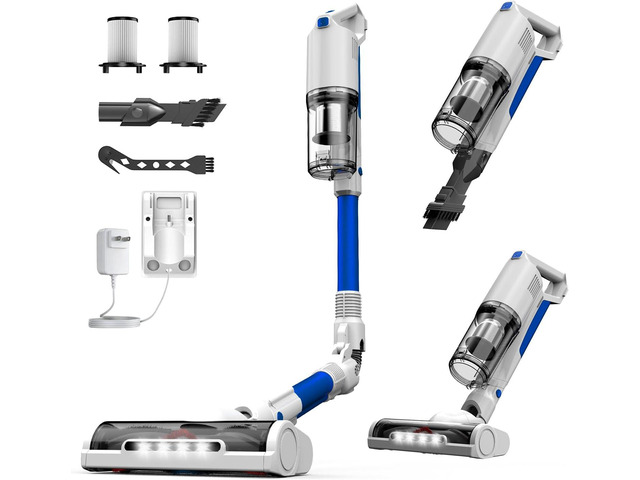 Cordless Stick Vacuum with Bendable Wand for Pet Hair