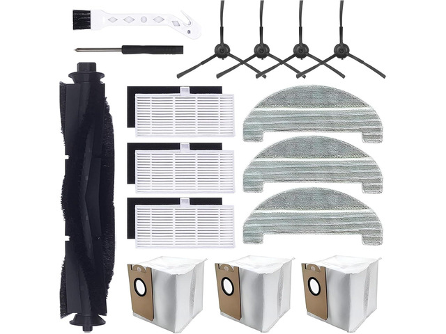 iHRV6-BLK Accessories Kit Replacement for iHome AutoVac Nova Self Empty iHRV6-BLK/Ultenic T10 Elite Robot Vacuum Cleaner, 16 Pack