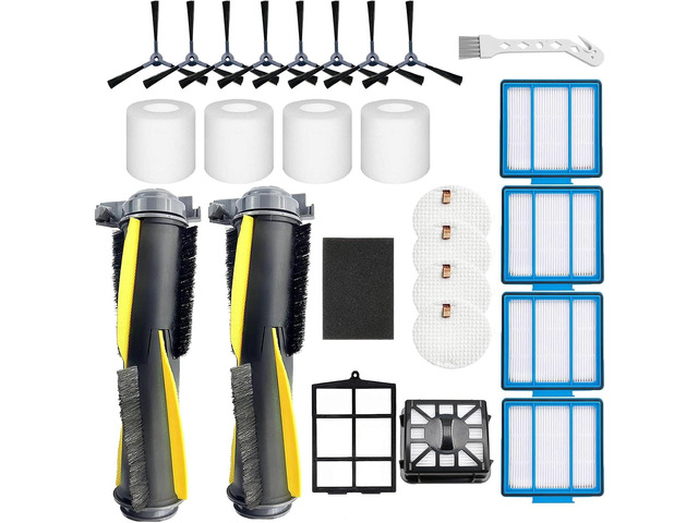 Accessories Kit for Shark IQ R101AE (RV1001AE) IQ R101 (RV1001) AV911S EZ AV1010AE IQ Robot Vacuum Cleaner Replacement Parts Pack of Main Brush,...