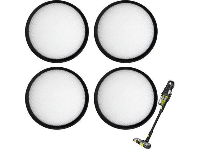 4-Pack HEPA Filters Replacement for Ryobi PBLSV719K/PBLSV719B 18V ONE+HP Cordless Handheld Vacuum, Model # A32SV718K2