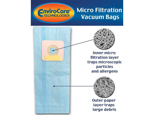 EnviroCare Replacement Micro Filtration Vacuum Cleaner Dust Bags for Riccar 2000, 4000 and Vibrance Series. Simplicity 5000, 6000 and Symmetry Type...