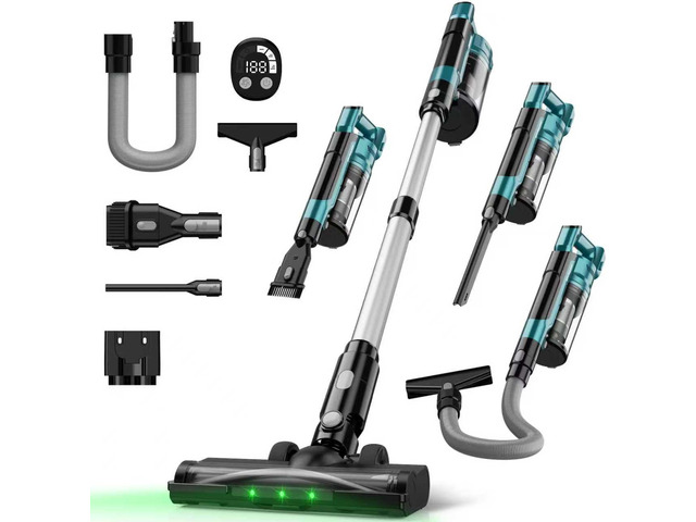 Cordless Vacuum Cleaner Compatible with Makita 18V Battery, 7-in-1 Lightweight Stick Vacuum with HEPA Filter, 35KPA Suction, 350W Brushless Motor,...