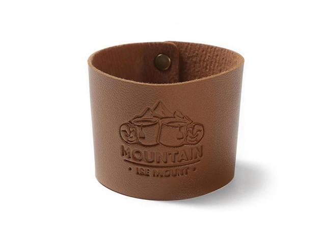 PU Leather Tea Cup Holders Non-slip Portable Leather Cup Sleeve Thickened Heat Insulation Vintage Accessories for Outdoor Travel