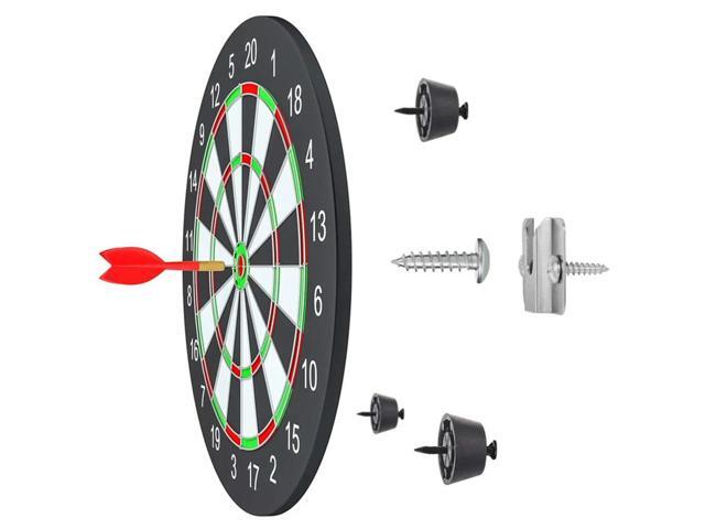 1 Set Dartboard Mounting Bracket Hardware Kit with Pads and Screws Dartboard Hanger Wall Bracket for Hanging Dartboard