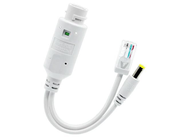 48V To 12V POE Spliter Adapter Waterproof Video And Power Adapter Cable IEEE802.3af/at Compliant Supply Module Injector Extender