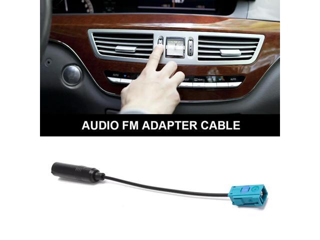 12V Car Audio FM Adapter Cable Portable Auto Radio Antenna Adapter Cable Car Stereo FM Adapter Cables for Chrysler Jeep Renault