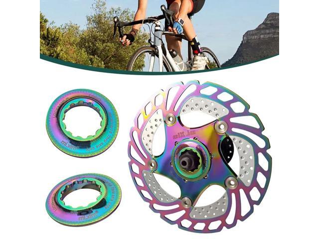 Bicycle Middle Lock Disc Lock Cover Aluminum Alloy Bike Centerlock To 6-Hole Adapter Disc Brake Rotor Centerlock Cover Adapter