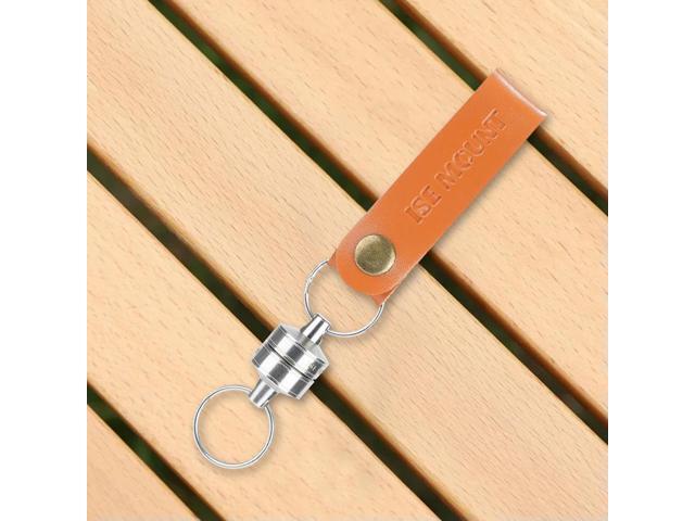 Magnetic Hanging Hook with PU Leather Lanyard Camping Magnetic Hook Camping Lamp Hook for Outdoor Hanging Camping Light