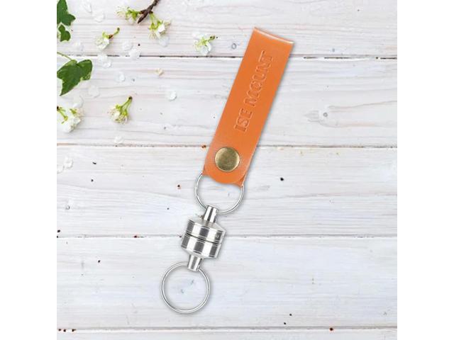 Magnetic Hanging Hook with PU Leather Lanyard Camping Magnetic Hook Camping Lamp Hook for Outdoor Hanging Camping Light