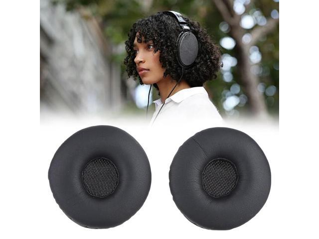 1 Pair Replacement Ear Cushion Noise Isolation Memory Foam Ear Cups Cover Protein Leather for Jabra Biz 2300 USB Duo/Biz 2300 QD