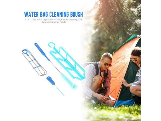 4Pcs Hydration Water Bladder Cleaning Kit Multifunction Water Bladder Tube Brush Water Bag Cleaning Brush Kit for Water Tank