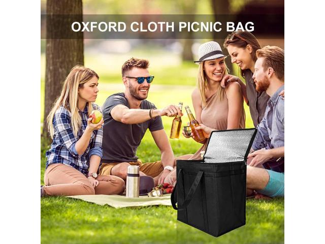 Picnic Bag Insulation Picnic Ice Pack Portable Food Thermal Bag Beer Delivery Bag with Handle for Beach Picnic Road Trip Travel