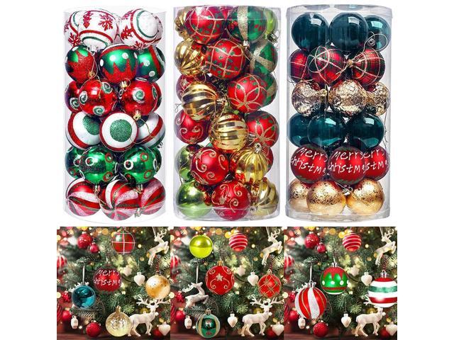 30pc Christmas Balls 6cm Big Ball Home Christmas Tree Hanging Ball Pendant Ornaments 2025 Year Party Decoration Gift Navidad