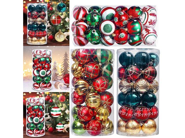 30pc Christmas Balls 6cm Big Ball Home Christmas Tree Hanging Ball Pendant Ornaments 2025 Year Party Decoration Gift Navidad