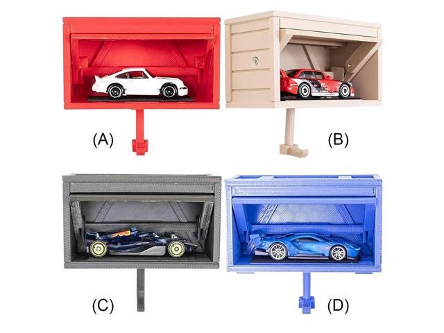 Car Garage Key Holder Wall Mount Key Organizer Creative Car Key Hook with Opening Door Garage Shaped Key Holder for Entryway