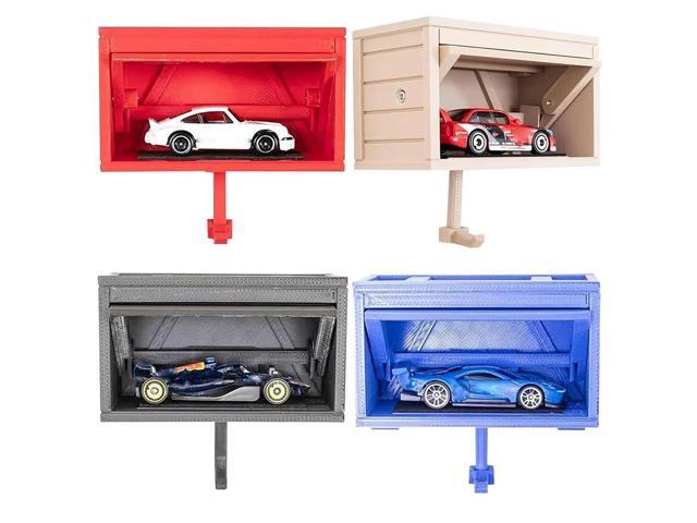 Car Garage Key Holder Wall Mount Key Organizer Creative Car Key Hook with Opening Door Garage Shaped Key Holder for Entryway