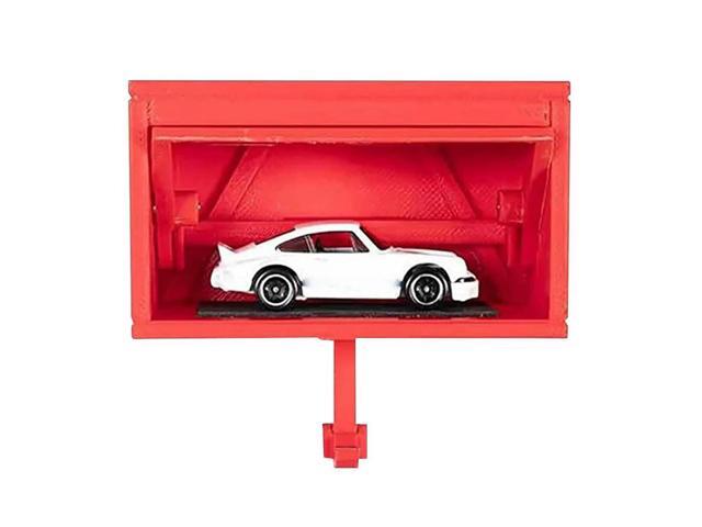 Car Garage Key Holder Wall Mount Key Organizer Creative Car Key Hook with Opening Door Garage Shaped Key Holder for Entryway