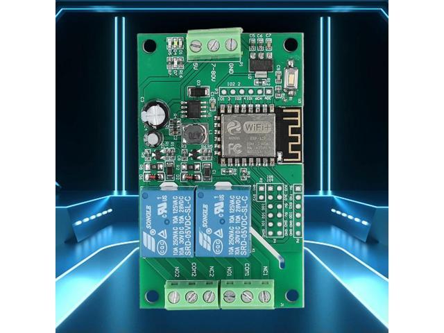 ESP8266 Wireless Relay Module Switch Controller Board Dual Channel ESP-12F Development Board Based on