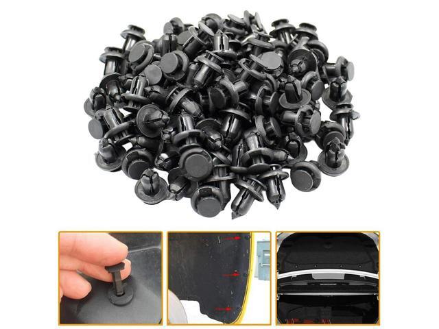 Hood Fender Push Rivets 10mm Bumper Clip Retainer Screw Plastic Door Panel Fender Liner Retainer Clip Auto Bumper Fender Buckle