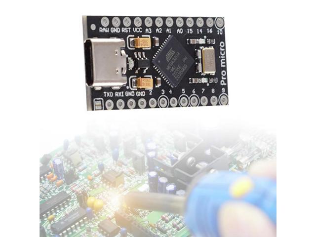 ATmega32U4 USB Type-C Pro Micro Development Board with 2 Row Pin Header Micro USB/Type-C Pro Micro Board for Leonardo USB Board