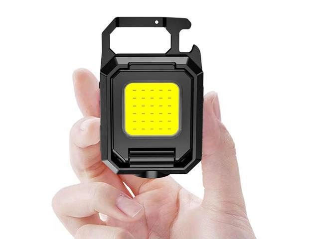 Multifunctional Portable Mini LED Flashlight USB Rechargeable Pocket Keychain Light Outdoor Waterproof Emergency Camping Lantern