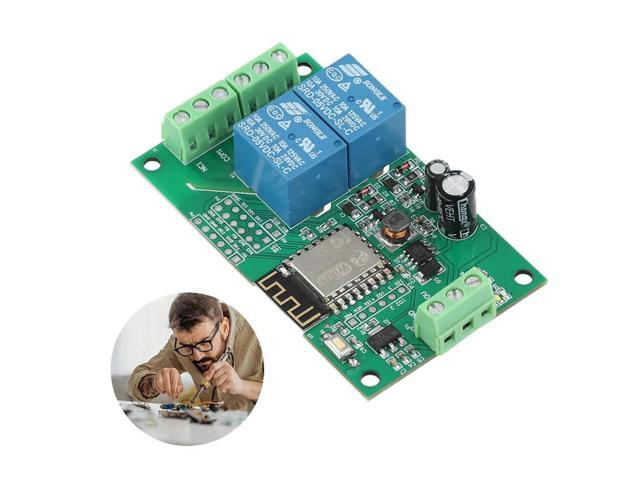 ESP8266 Wireless Relay Module Switch Controller Board Dual Channel ESP-12F Development Board Based on