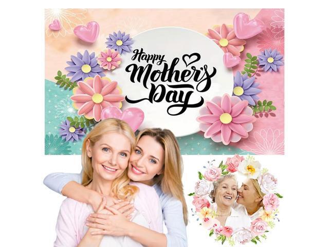 Happy Mothers Day Banner Mothers Day Background Decorative Mothers Day Hanging Sign Mothers Day Decoration for Photography