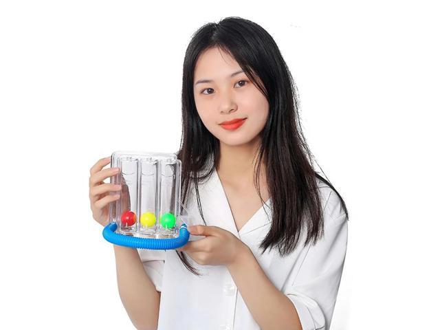 3 Balls Breathing Exerciser Soft Lung Function Breathing Exerciser Lightweight Portable for Improvement Rehabilitation Equipment