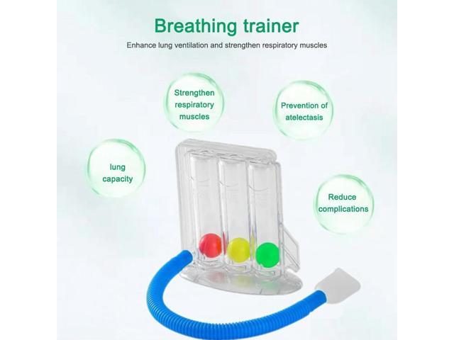3 Balls Breathing Exerciser Soft Lung Function Breathing Exerciser Lightweight Portable for Improvement Rehabilitation Equipment