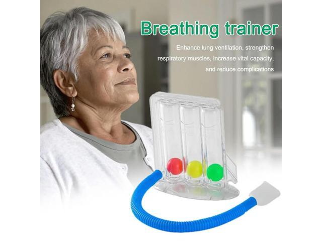 3 Balls Breathing Exerciser Soft Lung Function Breathing Exerciser Lightweight Portable for Improvement Rehabilitation Equipment