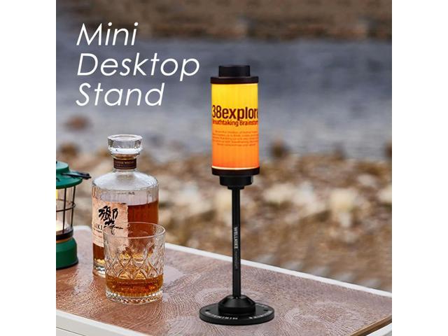 Desktop Light Stand Portable Camping Light Table Stand Aluminum Alloy Height Adjustable Lightweight Outdoor Accessories